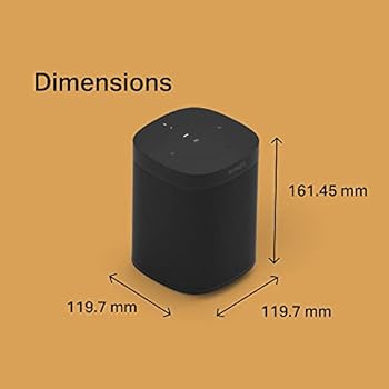 Sonos One (Gen 2) - The Powerful Smart Speaker with Amazon